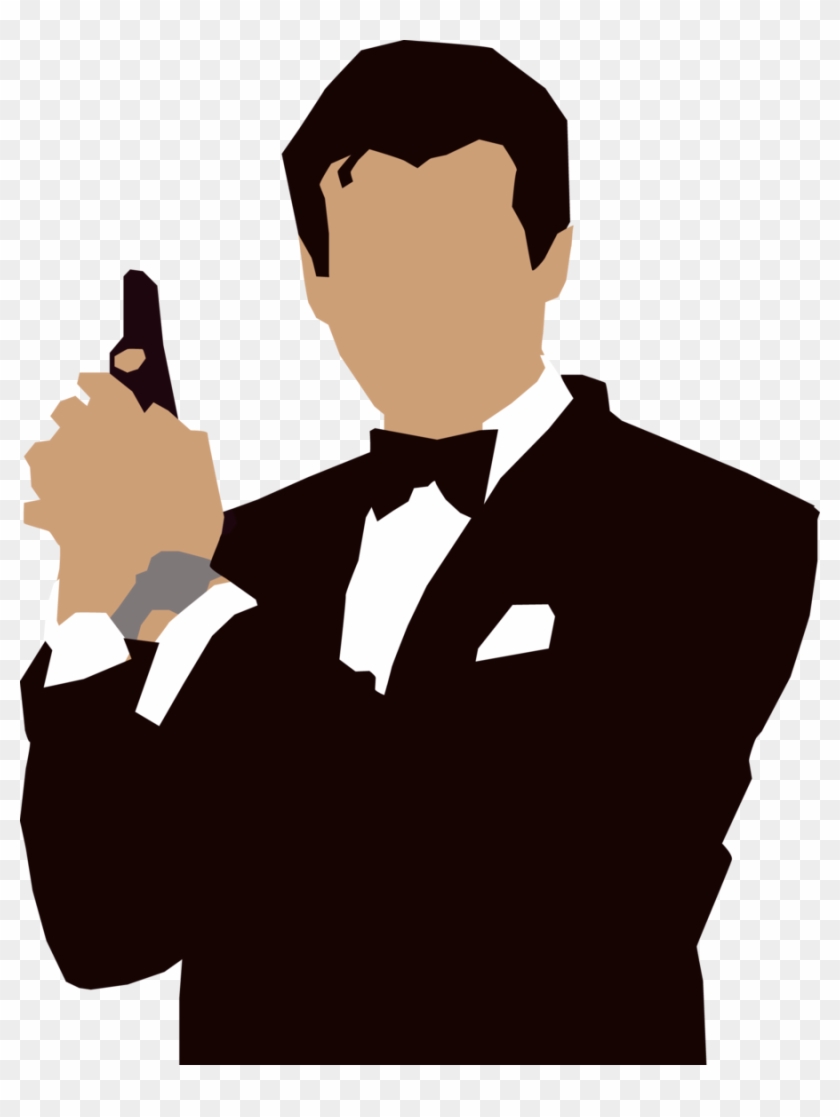 Detail James Bond Silhouette Vector Nomer 45