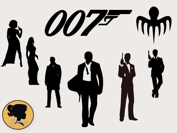 Detail James Bond Silhouette Vector Nomer 48