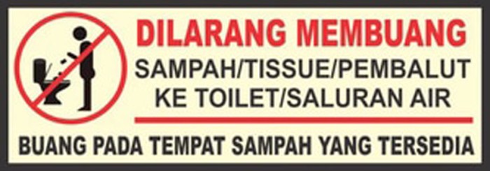 Detail Jangan Buang Sampah Di Toilet Nomer 2