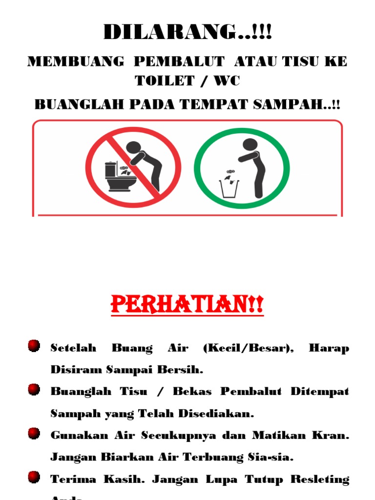 Detail Jangan Buang Sampah Di Toilet Nomer 11