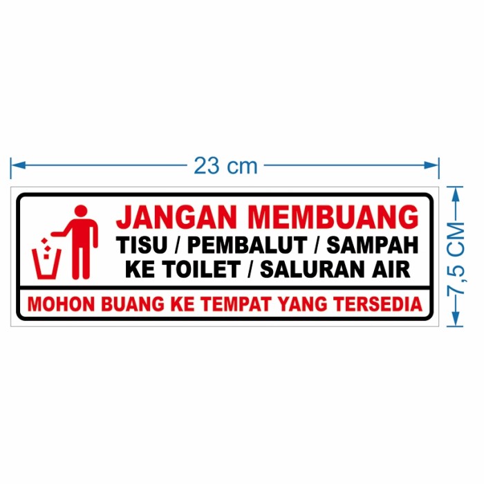 Detail Jangan Buang Sampah Di Toilet Nomer 3