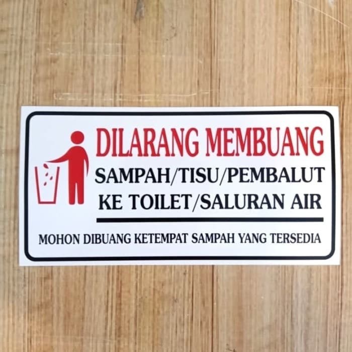 Detail Jangan Buang Sampah Di Toilet Nomer 24