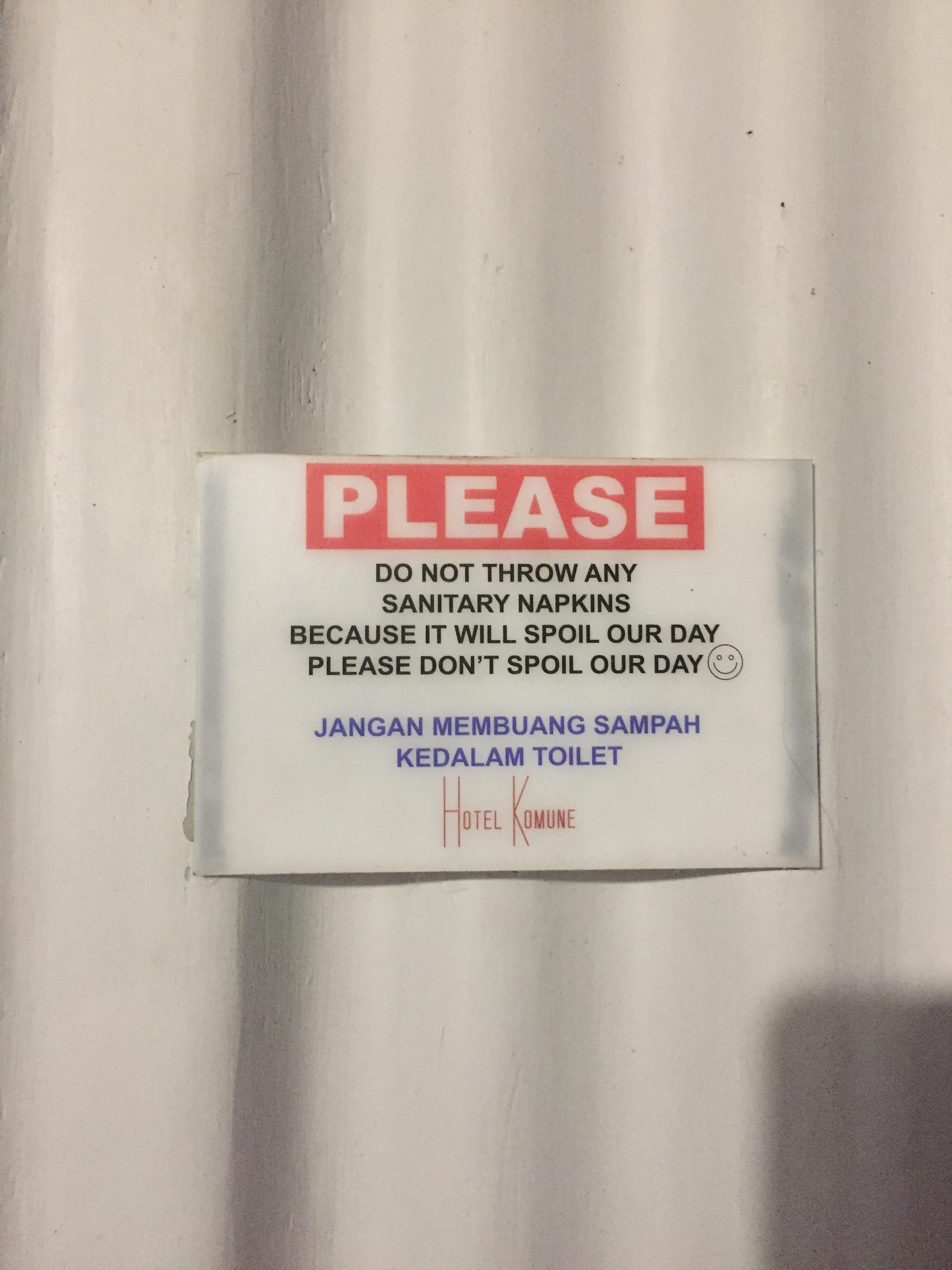 Detail Jangan Buang Sampah Di Toilet Nomer 29