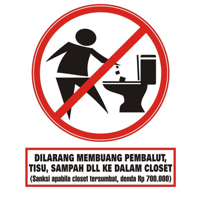 Detail Jangan Buang Sampah Di Toilet Nomer 6