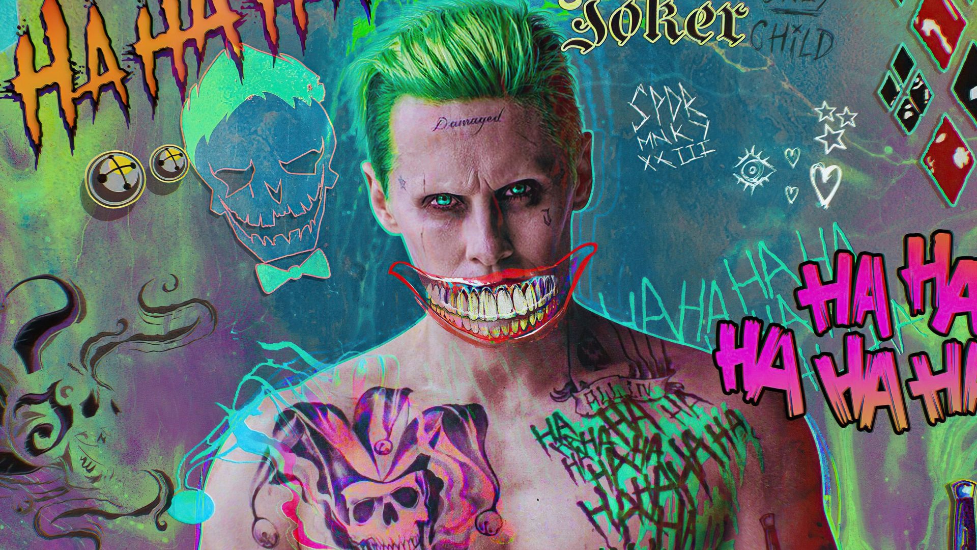 Detail Jared Leto Joker Wallpaper Nomer 18