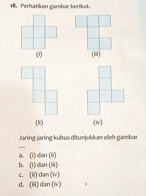 Detail Jaring Jaring Kubus Ditunjukkan Oleh Gambar Nomer 3