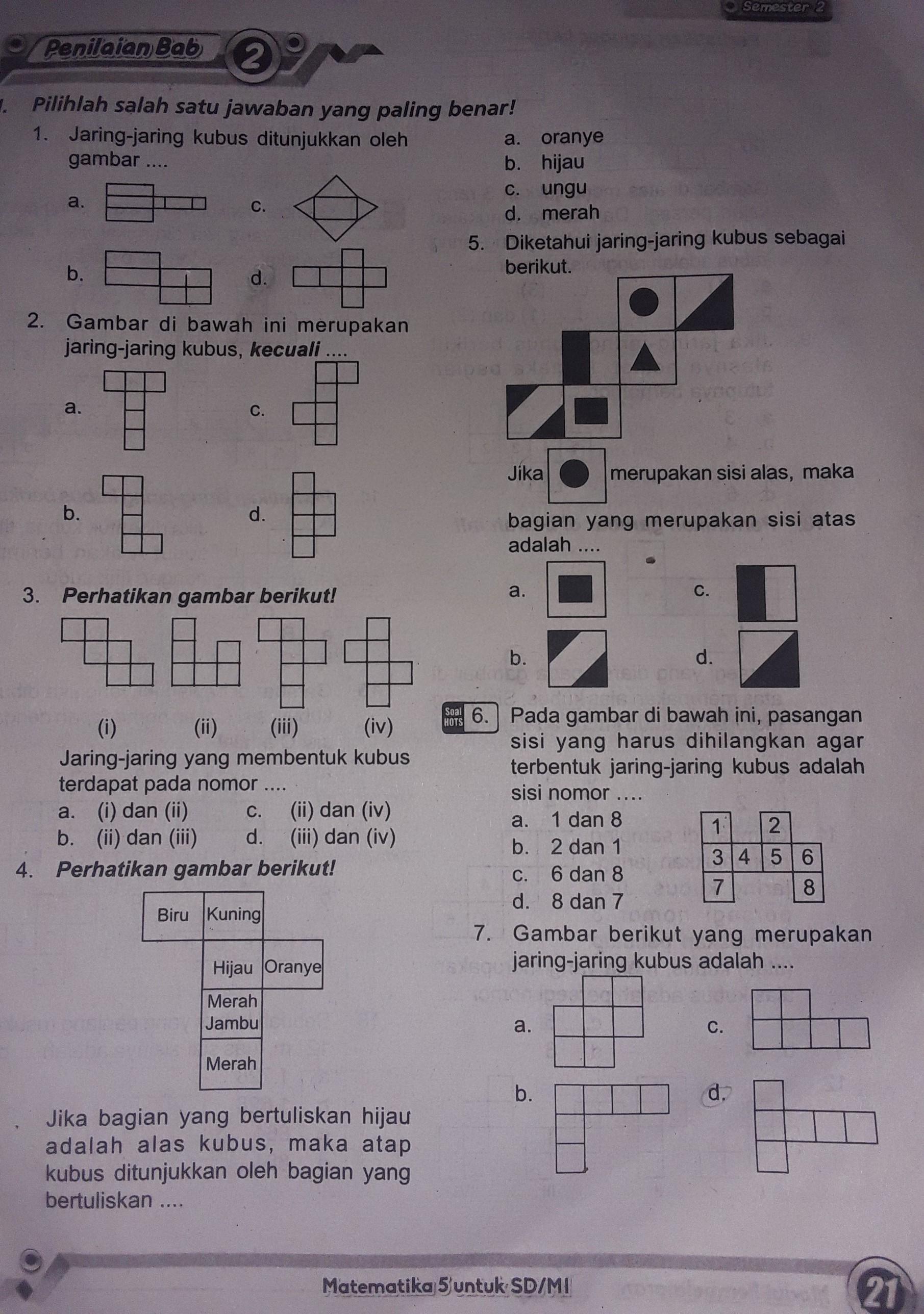 Detail Jaring Jaring Kubus Ditunjukkan Oleh Gambar Nomer 34