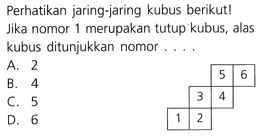 Detail Jaring Jaring Kubus Ditunjukkan Oleh Gambar Nomer 40