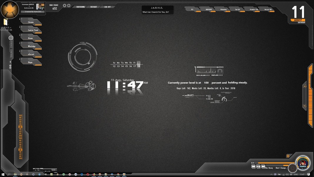 Detail Jarvis Rainmeter Skin Nomer 15