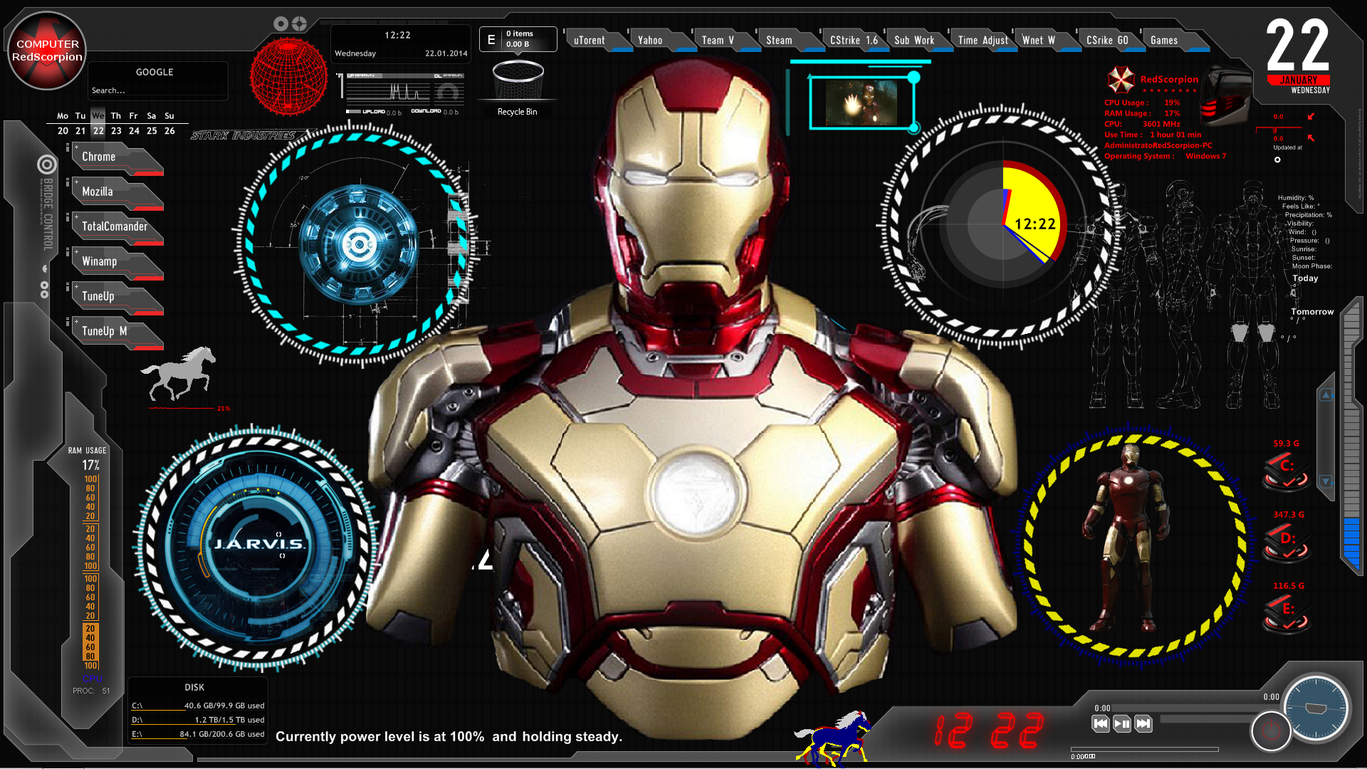 Detail Jarvis Rainmeter Skin Nomer 25