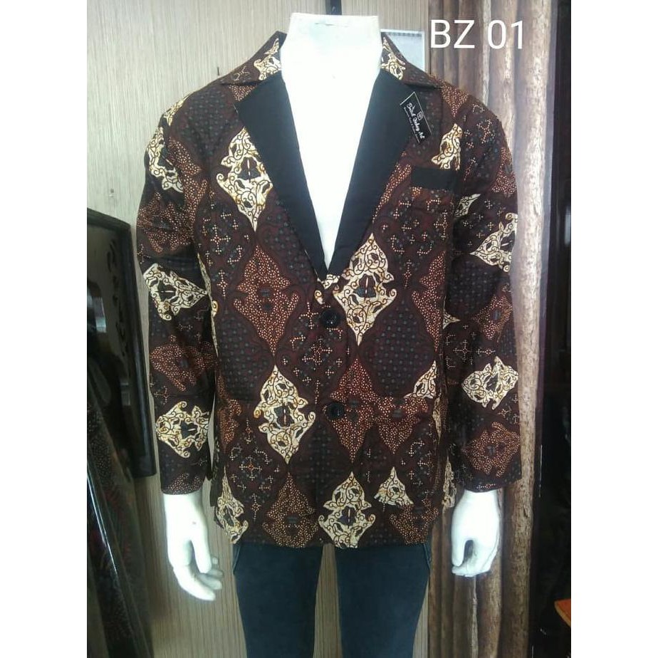 Detail Jas Batik Pria Modern Nomer 7