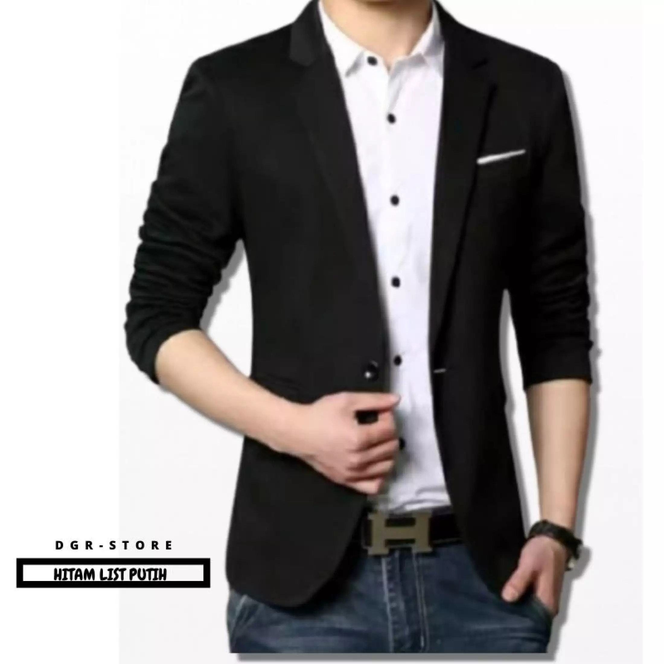 Detail Jas Hitam Putih Nomer 23