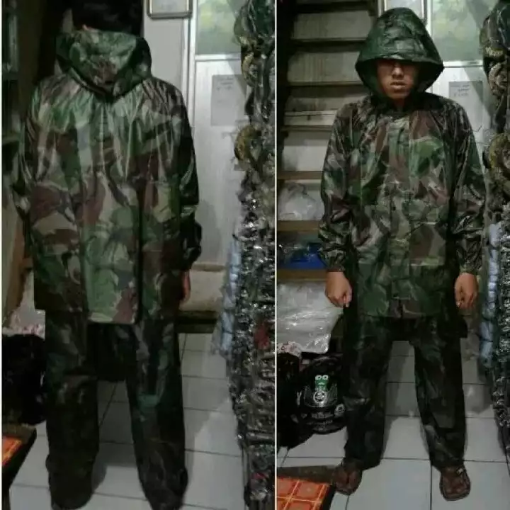 Detail Jas Hujan Loreng Nomer 4