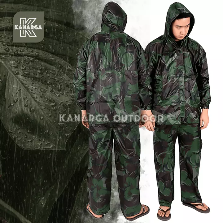 Detail Jas Hujan Loreng Nomer 48