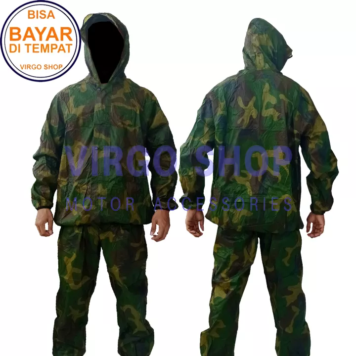 Detail Jas Hujan Loreng Nomer 49