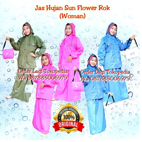 Detail Jas Hujan Sun Flower Nomer 20