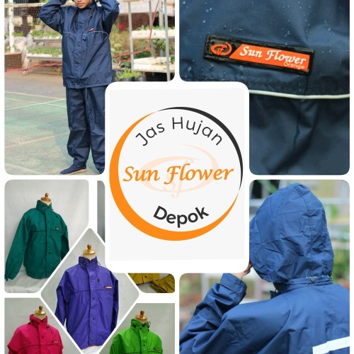 Detail Jas Hujan Sun Flower Nomer 54