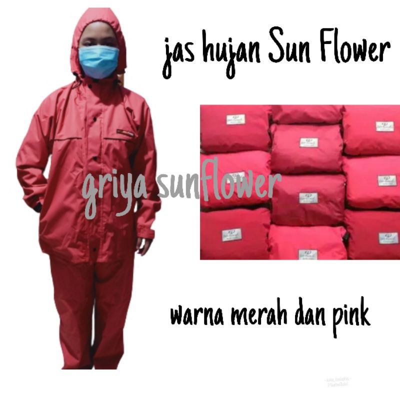 Detail Jas Hujan Sun Flower Nomer 55