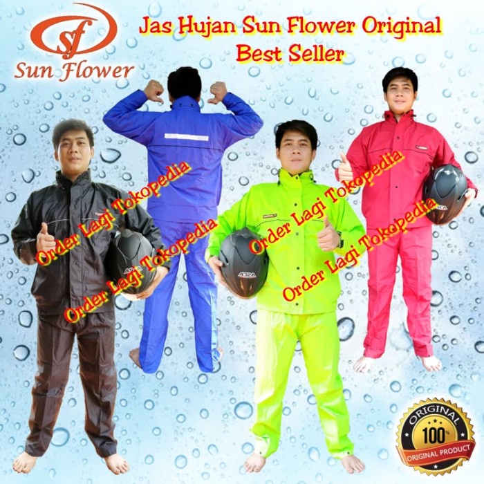 Detail Jas Hujan Sun Flower Nomer 57