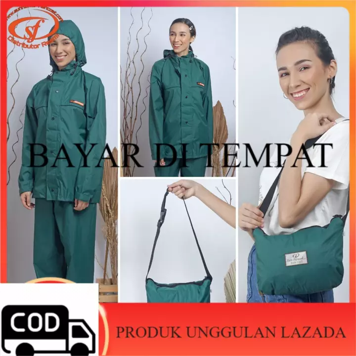 Detail Jas Ujan Sun Flower Nomer 12