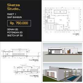 Detail Jasa Gambar Kerja Rumah Malang Nomer 33