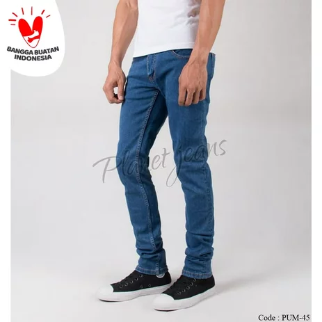 Detail Jeans Dongker Nomer 42