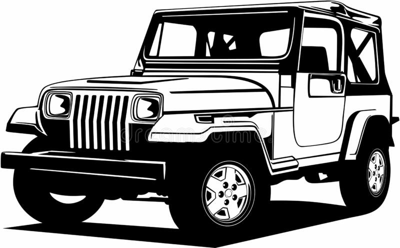 Detail Jeep Grill Clipart Black And White Nomer 32
