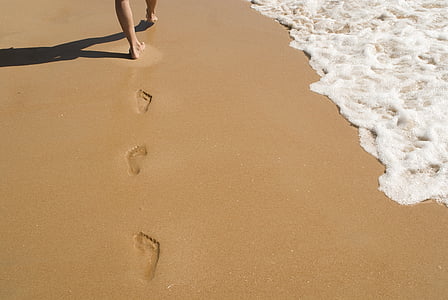 Detail Jejak Kaki Di Pantai Nomer 16