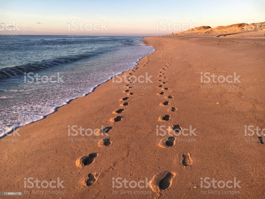 Detail Jejak Kaki Di Pantai Nomer 45