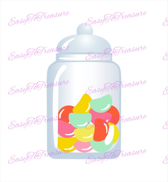 Detail Jelly Bean Jar Clip Art Nomer 35