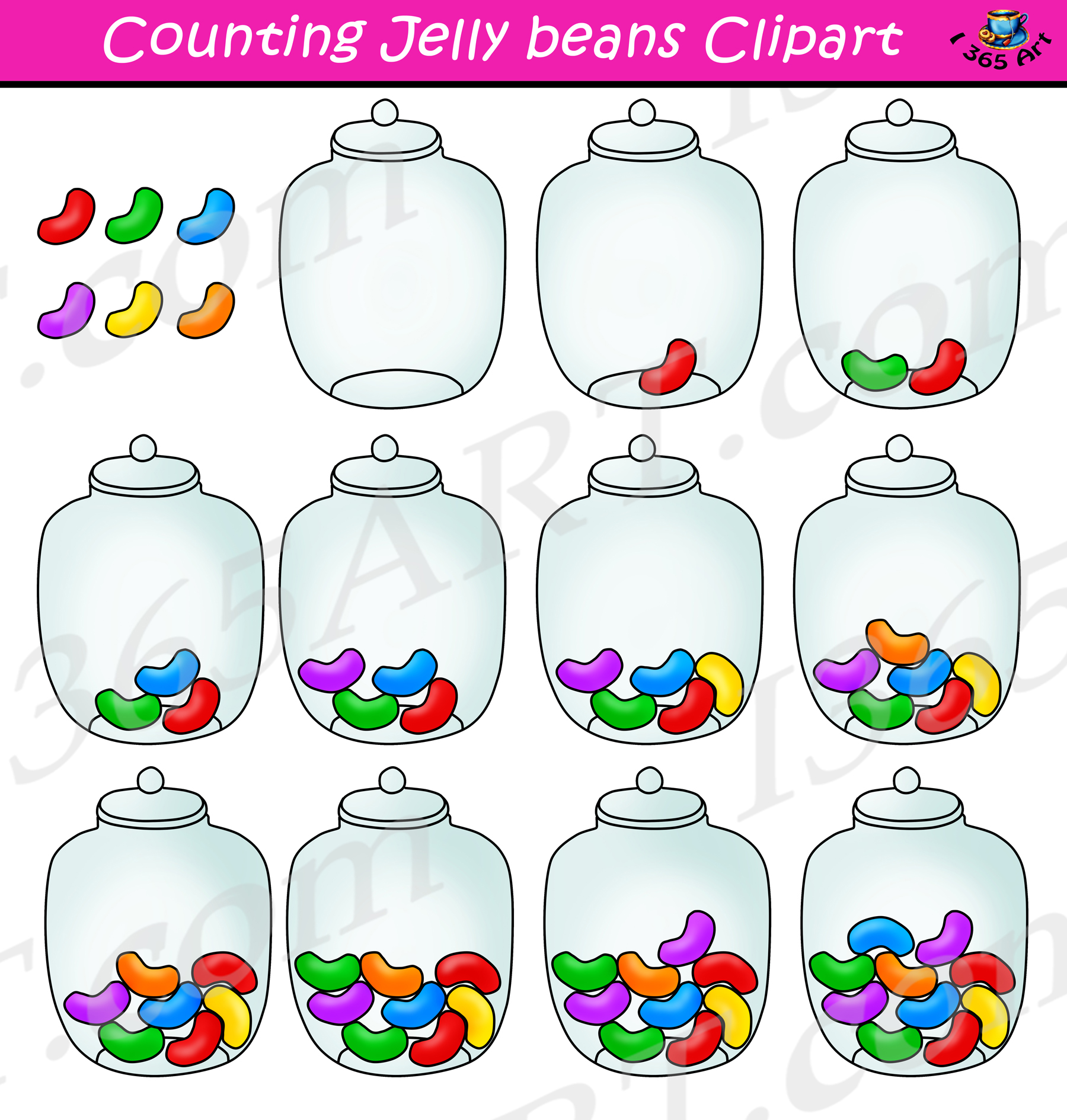 Detail Jelly Bean Jar Clipart Nomer 25