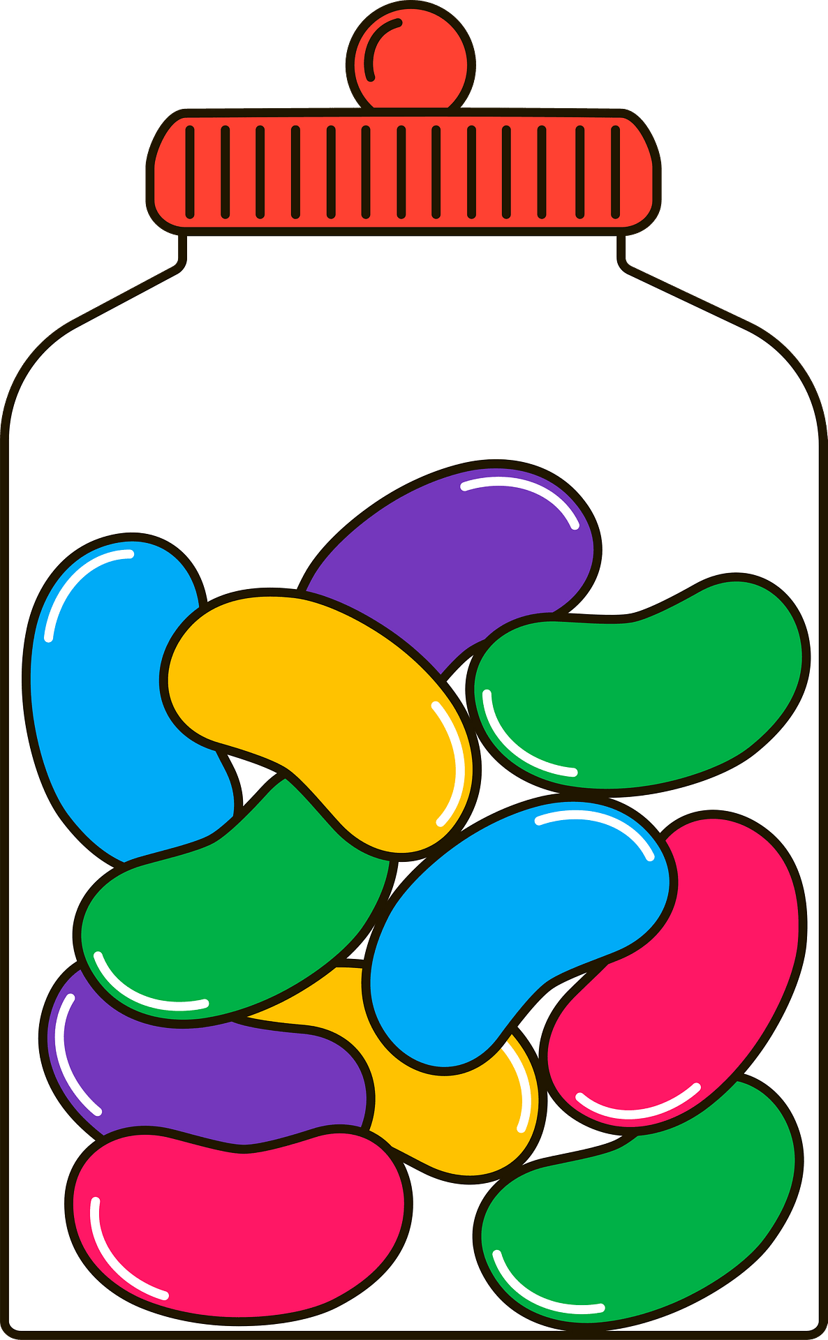 Detail Jelly Bean Jar Clipart Nomer 29