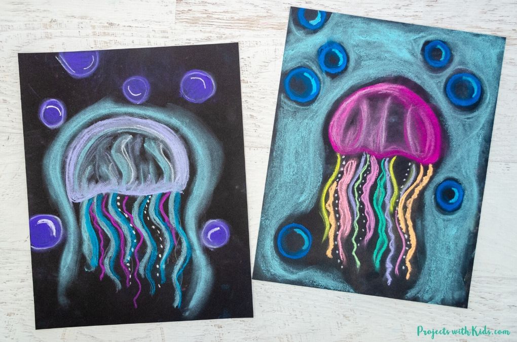 Jellyfish Chalk Art - KibrisPDR