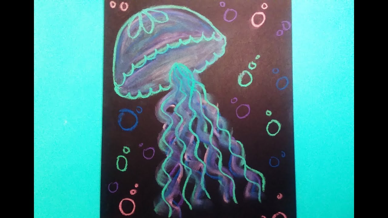 Detail Jellyfish Chalk Art Nomer 2