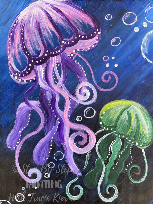 Detail Jellyfish Chalk Art Nomer 14