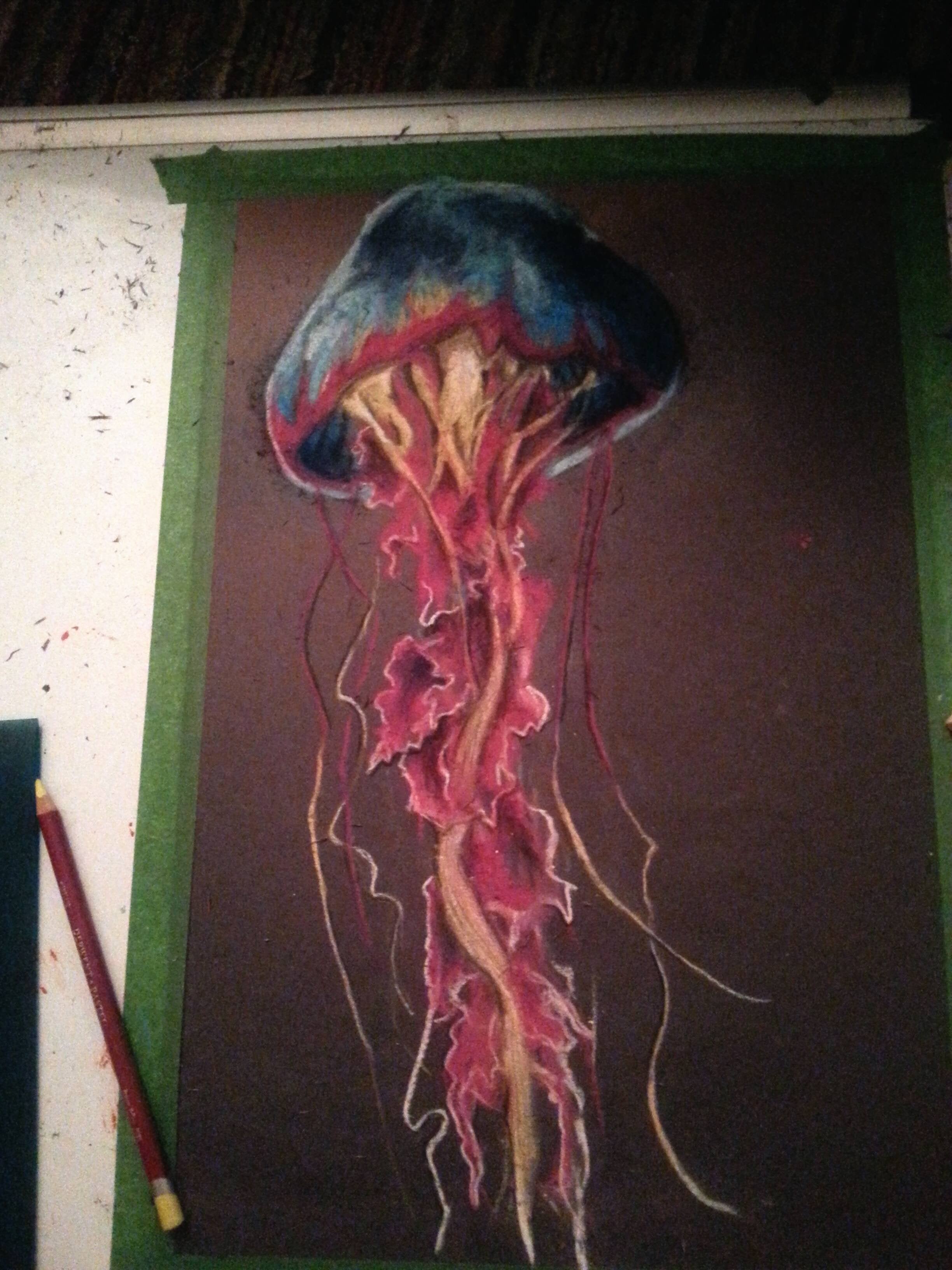 Detail Jellyfish Chalk Art Nomer 28