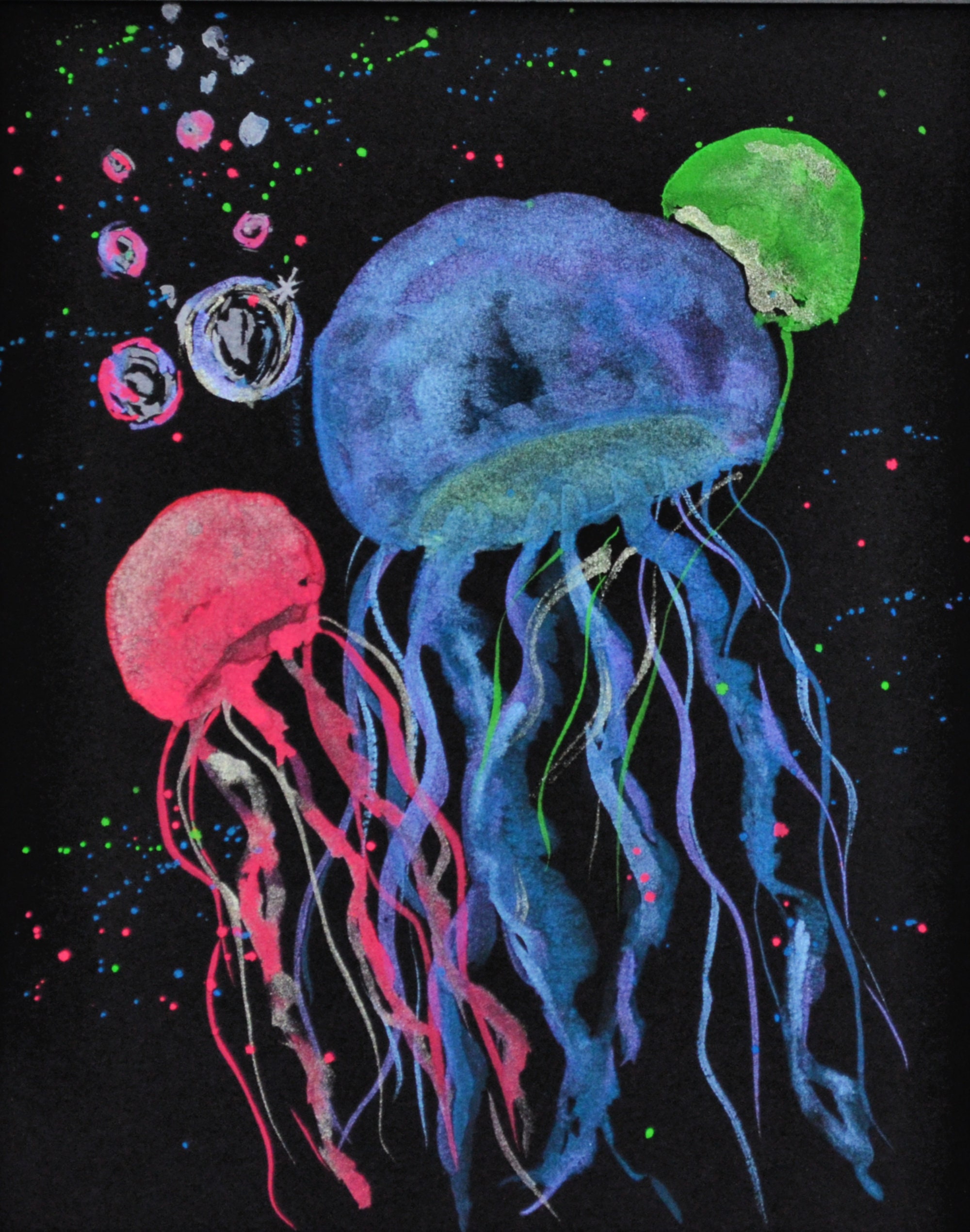 Detail Jellyfish Chalk Art Nomer 30