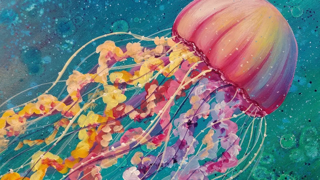 Detail Jellyfish Chalk Art Nomer 33