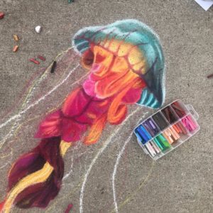 Detail Jellyfish Chalk Art Nomer 34