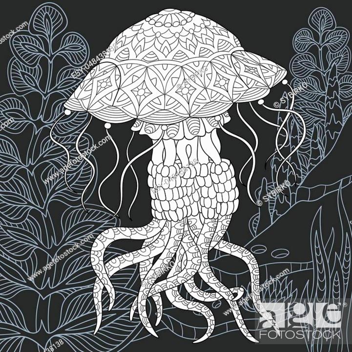 Detail Jellyfish Chalk Art Nomer 38