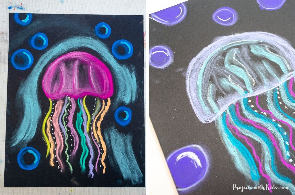 Detail Jellyfish Chalk Art Nomer 5