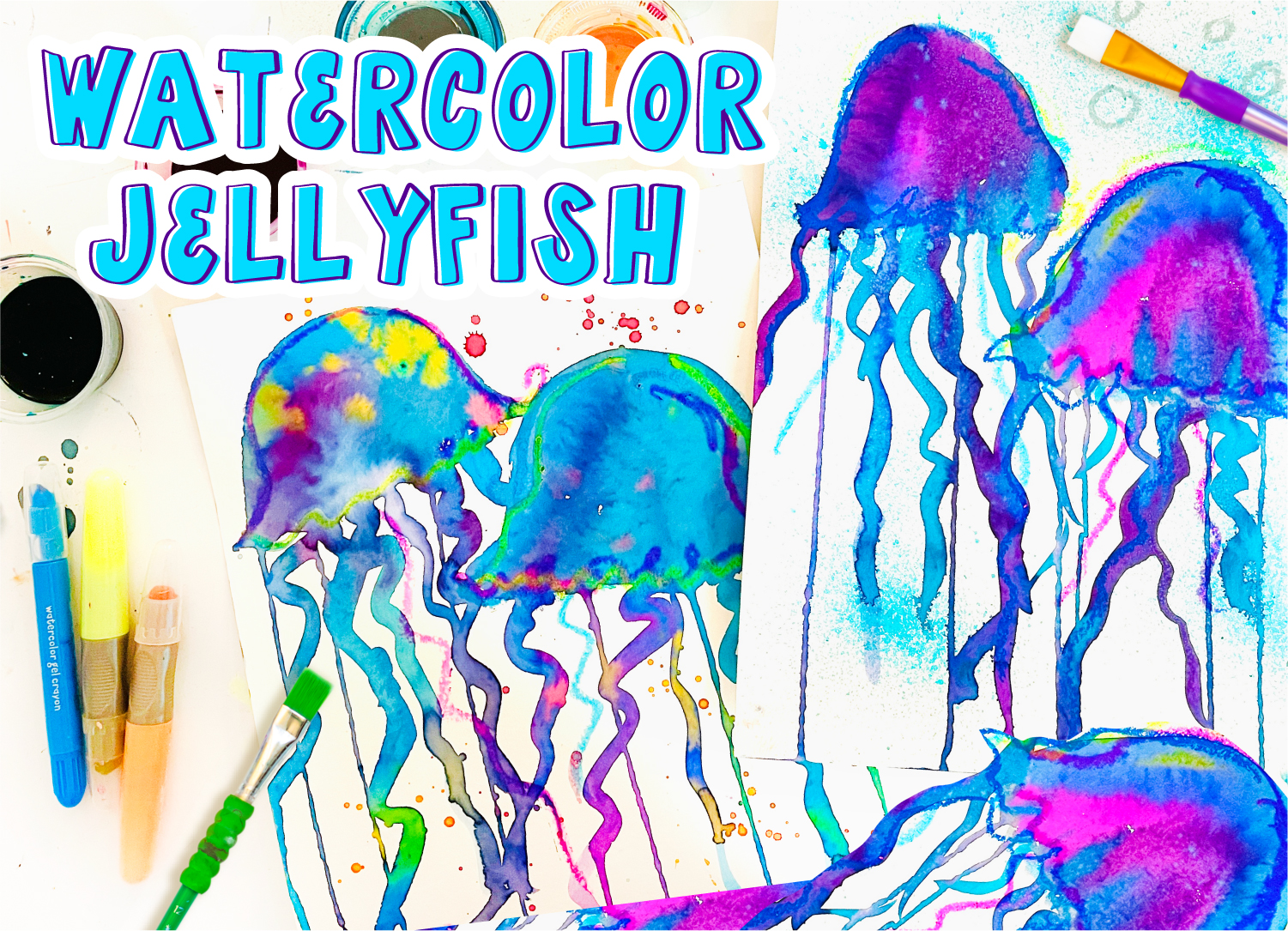 Detail Jellyfish Chalk Art Nomer 40