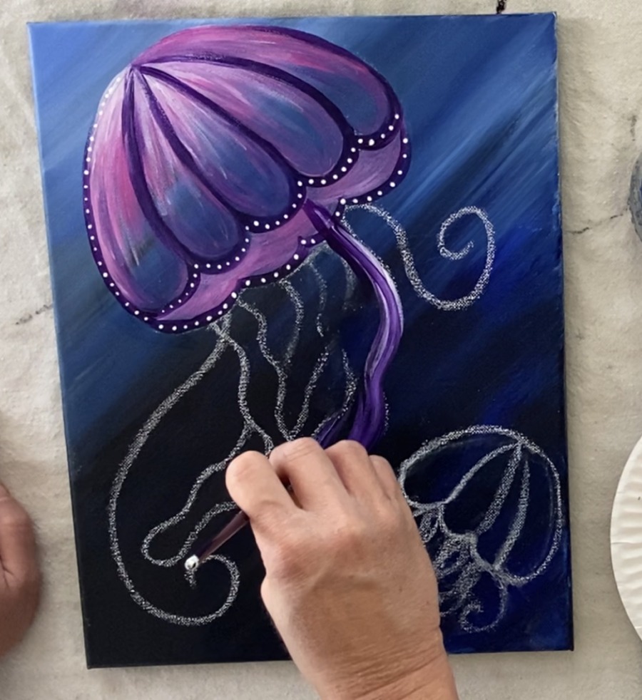 Detail Jellyfish Chalk Art Nomer 49