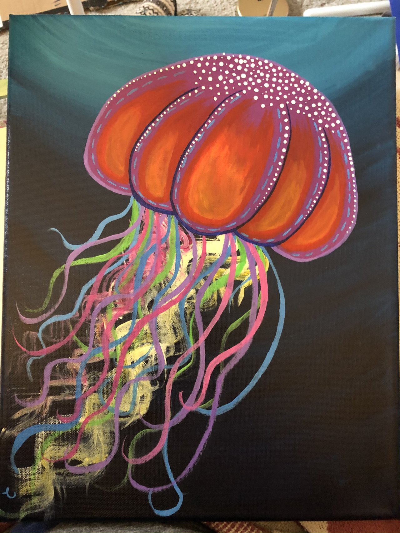 Detail Jellyfish Chalk Art Nomer 53