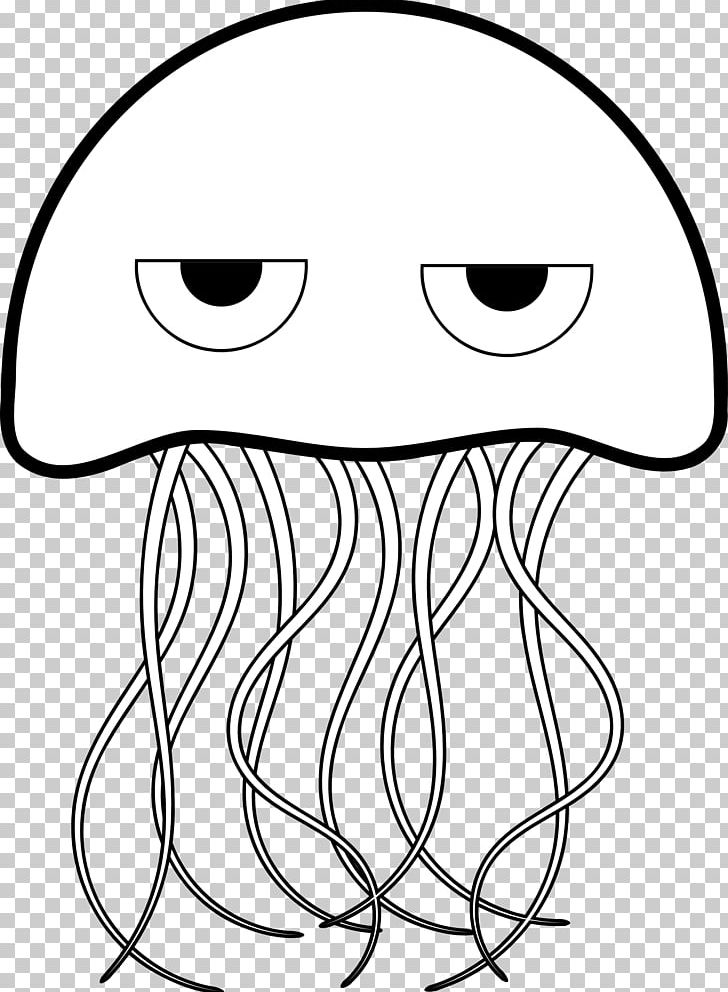 Detail Jellyfish Clipart Black And White Nomer 12
