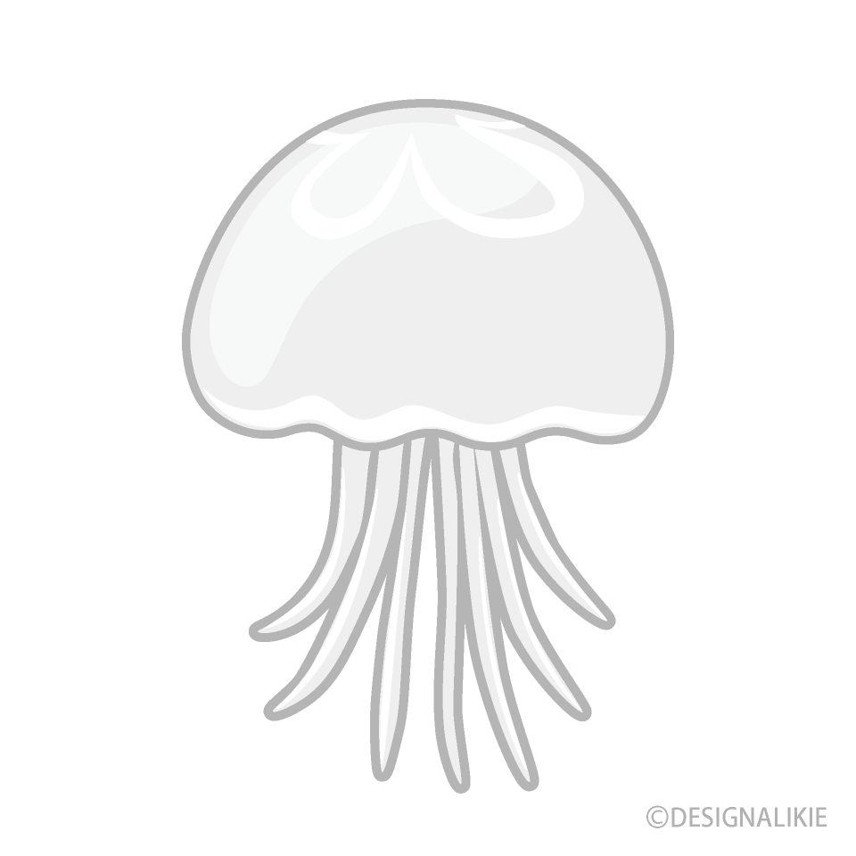 Detail Jellyfish Clipart Black And White Nomer 31