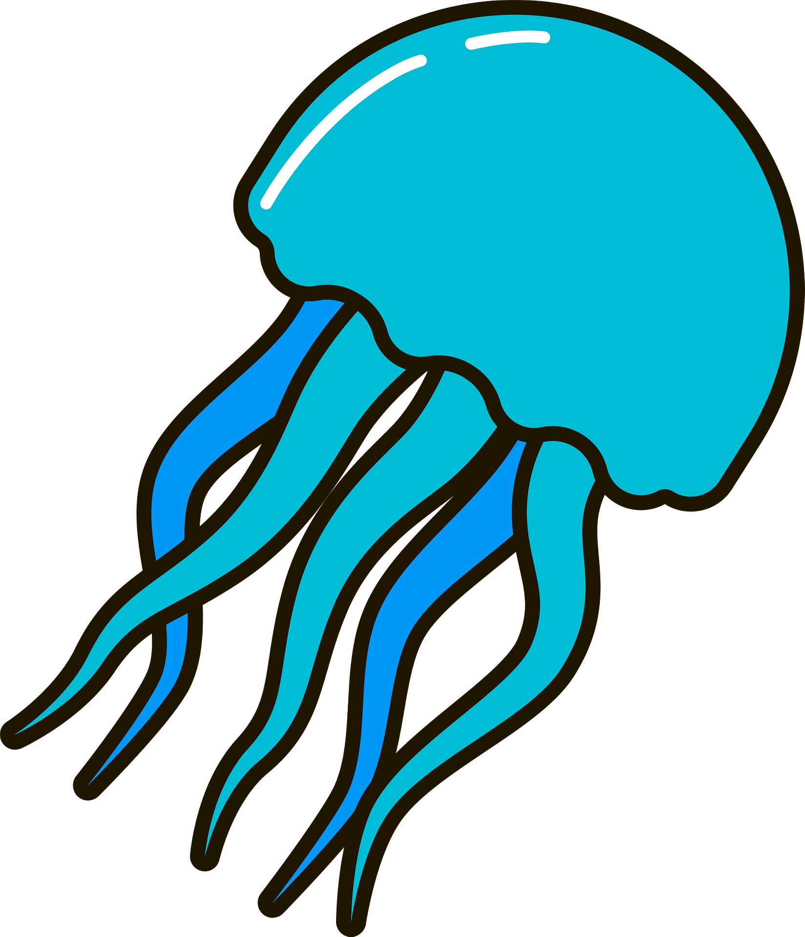 Detail Jellyfish Clipart Transparent Nomer 22