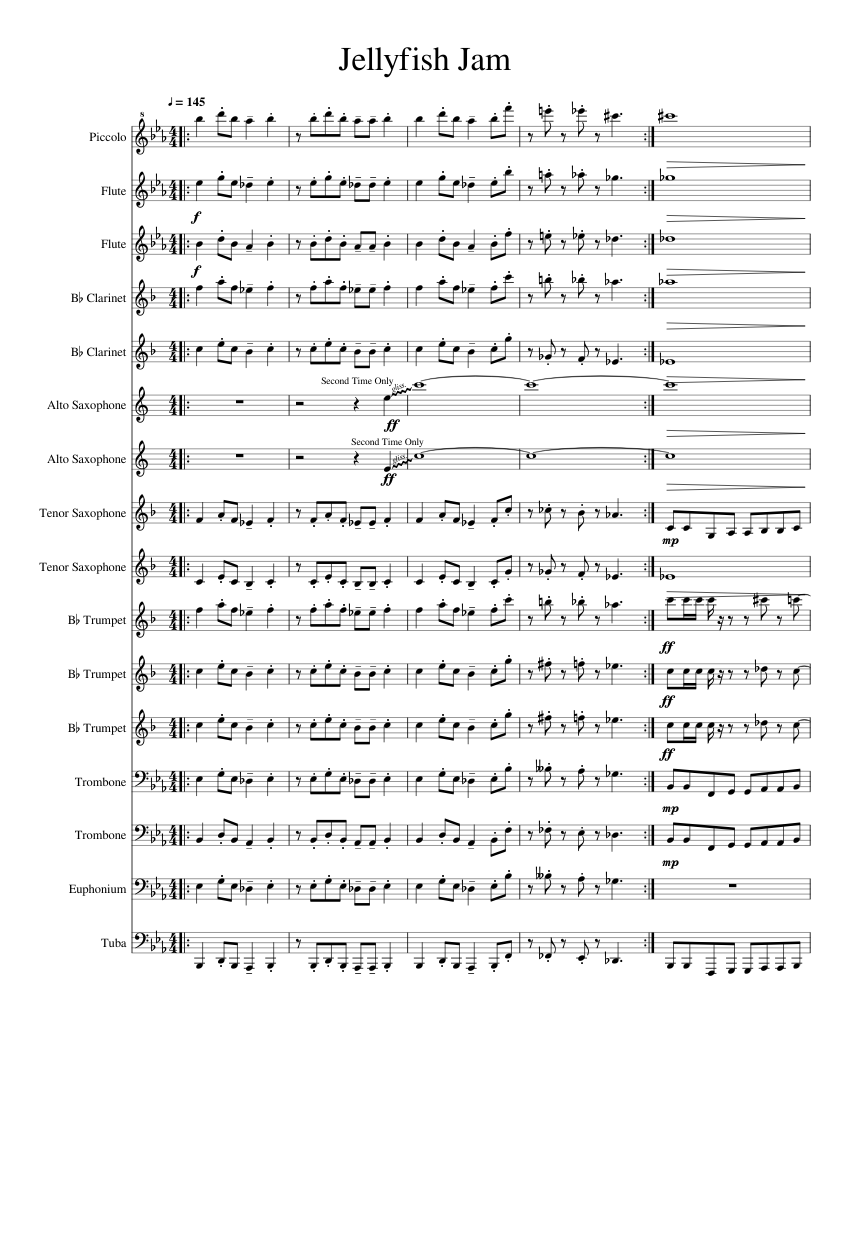 Detail Jellyfish Jam Sheet Music Nomer 2