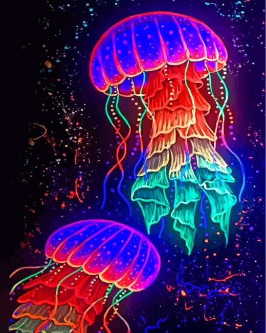 Detail Jellyfish Paint By Numbers Nomer 47