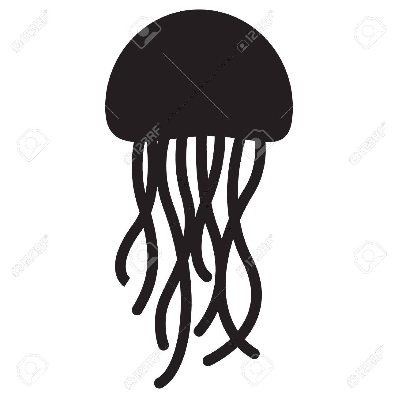 Detail Jellyfish Silhouette Vector Nomer 13